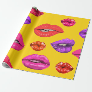 Papel De Regalo Patrón inmaculado en el estilo de los años 80, gla