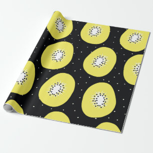 Papel De Regalo Patrón inmaculado kiwi. Ppe dibujado a mano