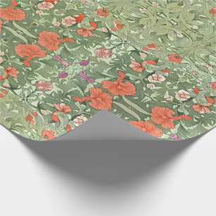 Papel De Regalo Patrón inspirado en flores Art Noveau victoriano