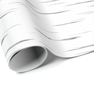 Papel De Regalo Patrón inspirado en la corteza blanca gris ilustr