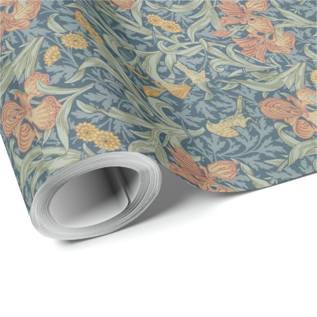 Papel De Regalo Patrón Iris de Arte Decorativo William Morris (Esquina del rollo)