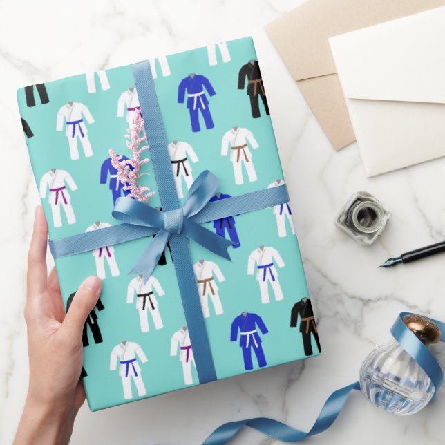 Papel De Regalo Patrón Jujitsu Jiu Jitsu BJJ brasileño (Regalar)