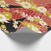 Patrón Kimono de mezcla floral