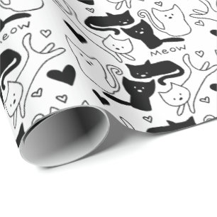 Papel De Regalo Patrón Kitty Galore