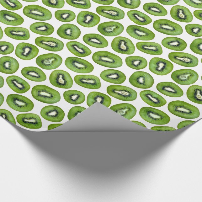 Papel De Regalo Patrón Kiwi (Esquina)