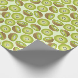 Papel De Regalo Patrón Kiwi de corte simple