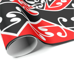 Papel De Regalo Patrón kowhaiwhai tradicional maorí coreu