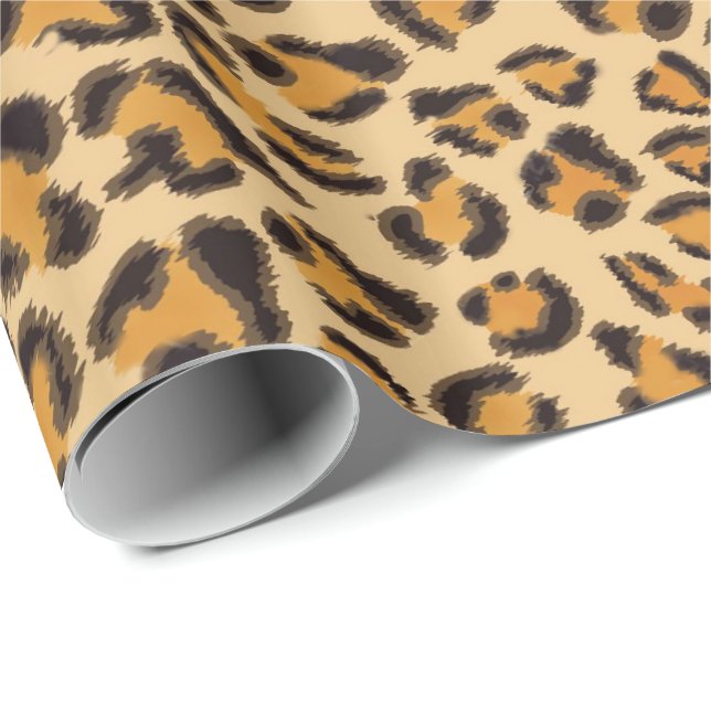 Papel De Regalo Patrón leopardo (Esquina del rollo)