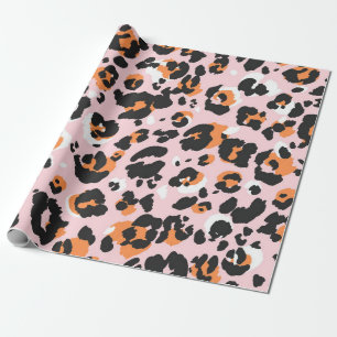 Papel De Regalo Patrón leopardo sin fisuras. Textura clásica de