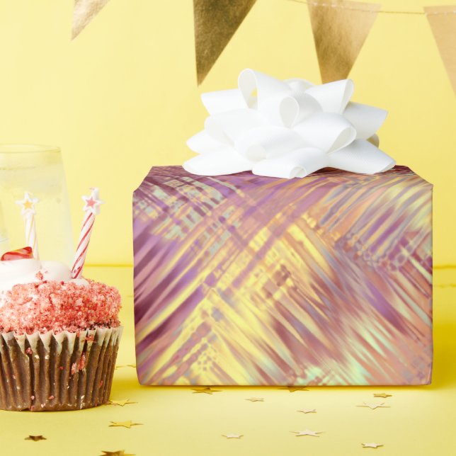 Papel De Regalo Patrón líquido rojo ruby (Fiesta de cumpleaños )