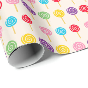 Papel De Regalo Patrón Lollipop