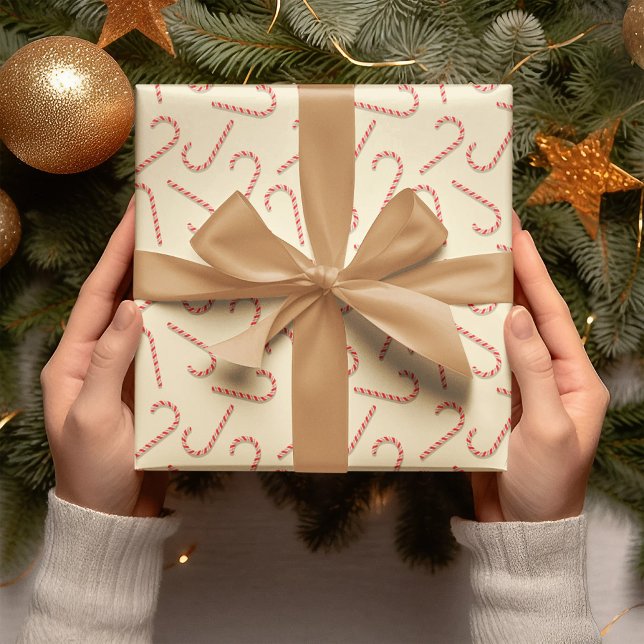 Papel De Regalo Patrón Lollipop con Navidades Candy Canes temporad (Subido por el creador)