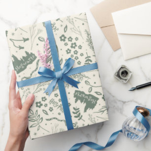 Papel De Regalo Patrón mágico de herbología HOGWARTS™