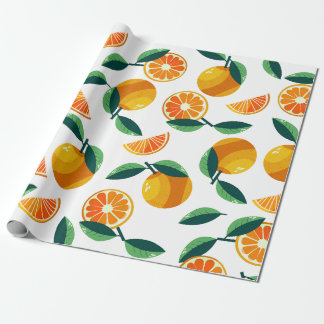 Papel De Regalo Patrón mandarín