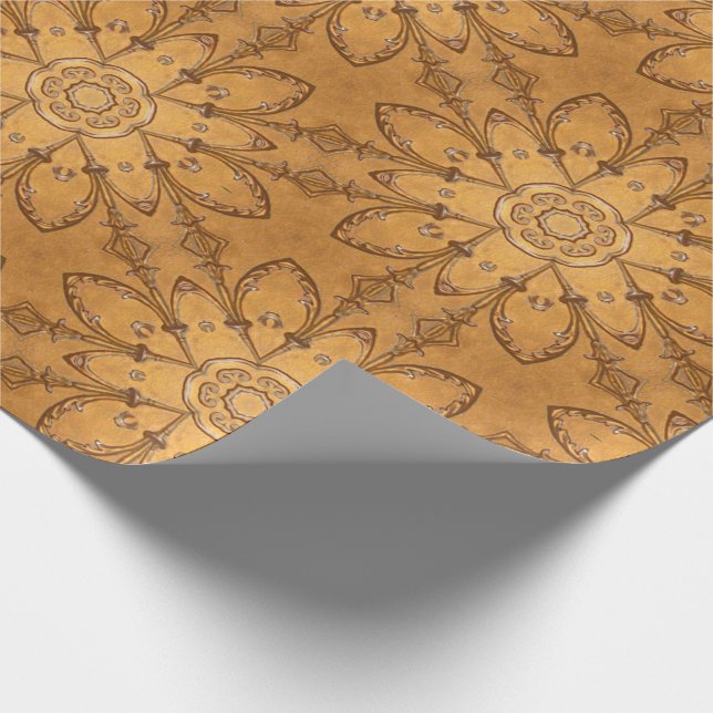 Papel De Regalo Patrón metalizado (Esquina)