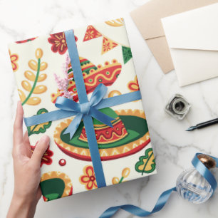 Papel De Regalo Patrón mexicano del Cinco De Mayo