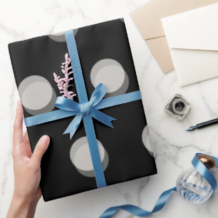Papel De Regalo Patrón minimalista de Bokeh con lunares marfil y n