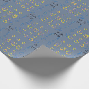 Papel De Regalo Patrón minimalista kawaii pastel adorable