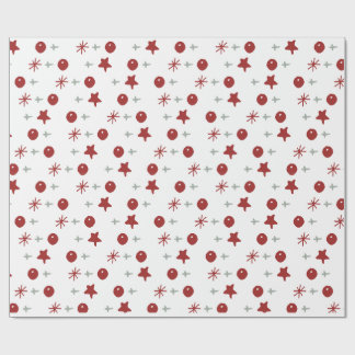 Papel De Regalo Patrón Mínimo de Alegría Navideña