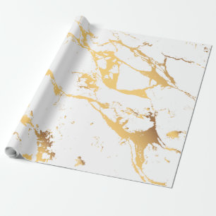 Papel De Regalo Patrón moderno abstracto de oro falso
