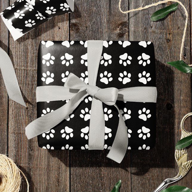 Papel De Regalo Patrón moderno de impresión en blanco y negro (Subido por el creador)
