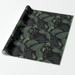 Papel De Regalo Patrón moderno de pantera negra