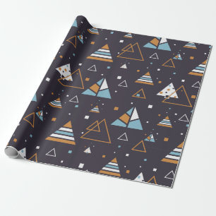 Papel De Regalo Patrón moderno de triángulos geométricos 5