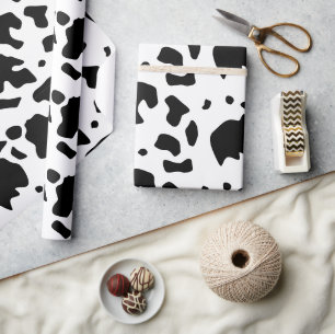 Papel De Regalo Patrón moderno Holstein Friesian Cow Animal Print