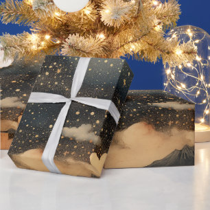 Papel De Regalo Patrón moderno Starry Night Seamless