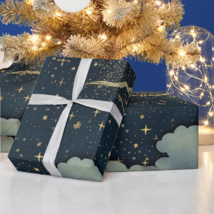 Papel De Regalo Patrón moderno Starry Night Seamless