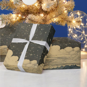 Papel De Regalo Patrón moderno Starry Night Seamless