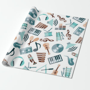 Papel De Regalo Patrón musical