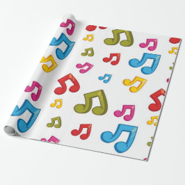 Papel De Regalo Patrón musical