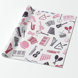 Papel De Regalo Patrón musical
