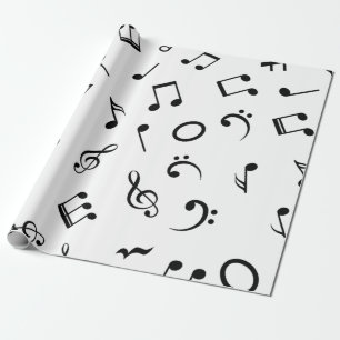Papel De Regalo Patrón musical