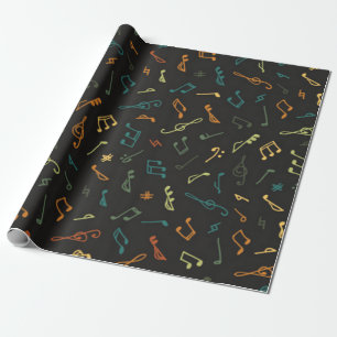 Papel De Regalo Patrón musical