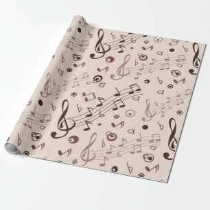 Papel De Regalo Patrón musical