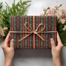 Patrón nativo americano de arte de boho