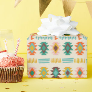 Papel De Regalo Patrón nativo americano de Navajo