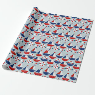 Papel De Regalo Patrón náutico