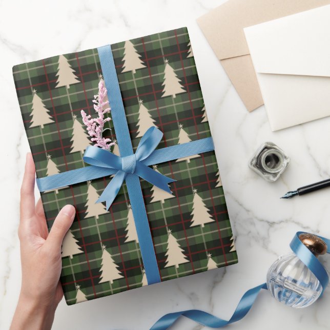 Papel De Regalo Patrón Navidad acogedor (Regalar)