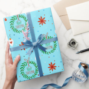 Papel De Regalo Patrón navideño