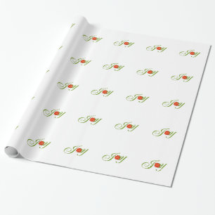 Papel De Regalo Patrón navideño navideño de la alegría de los Navi