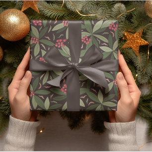 Papel De Regalo Patrón navideño vintage