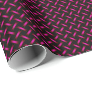 Papel De Regalo Patrón Neon Purple Weaved