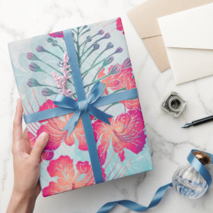 Papel De Regalo Patrón Ohai Alii v2 impreso en hawaiano