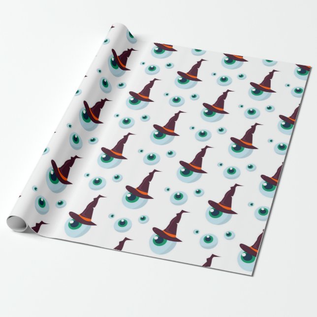 Papel De Regalo Patrón Ojo de Bruja (Desenrollado)