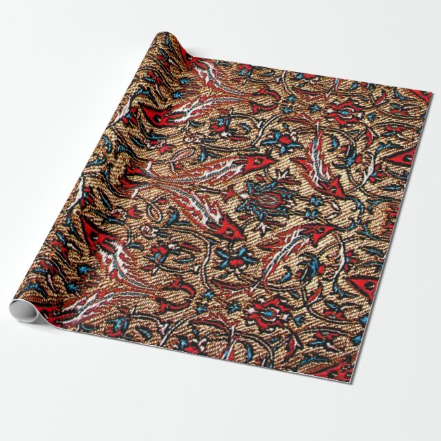 Papel De Regalo Patrón persa oriental antiguo (Desenrollado)