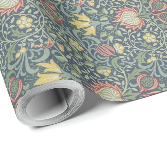Papel De Regalo Patrón persa virgen floral William Morris (Esquina del rollo)