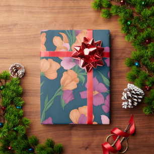 Papel De Regalo Patrón personalizado de arcoiris colorido de Snapd